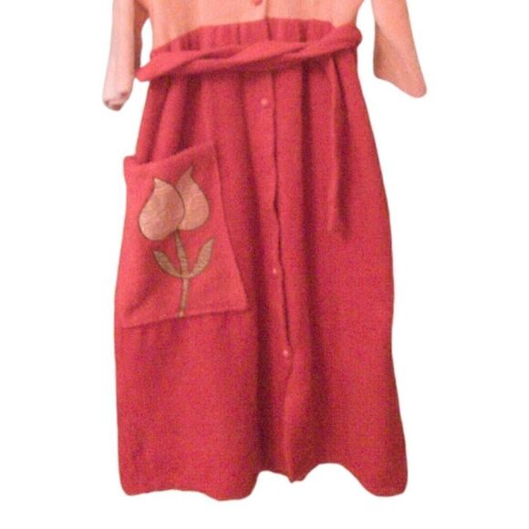 Vintage long tie waist bathrobe - Picture 5 of 7